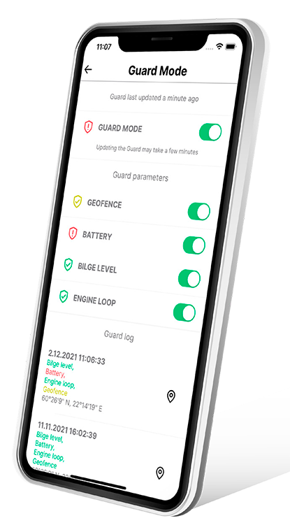 Mobilapplikasjonen Yamarin app