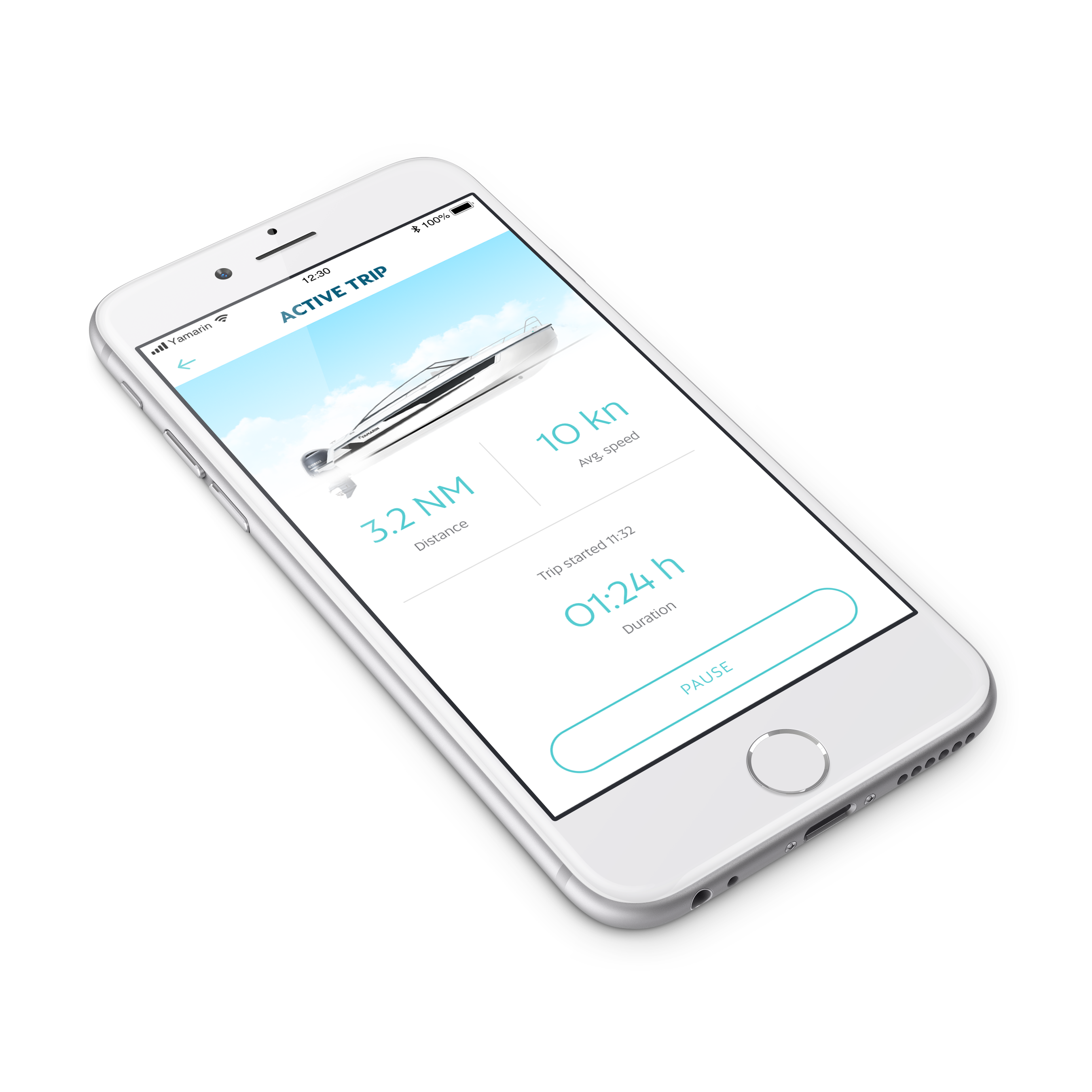 Yamarin App iPhone-näyttö